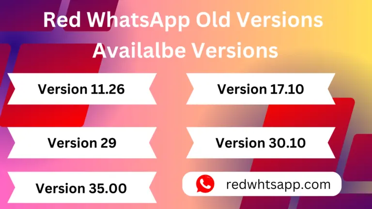 REd Whatsapp available 5 Versions