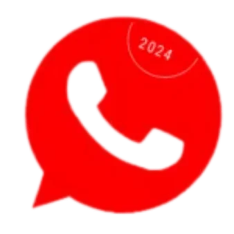 Red WhatsApp Latest version 36 2024 logo